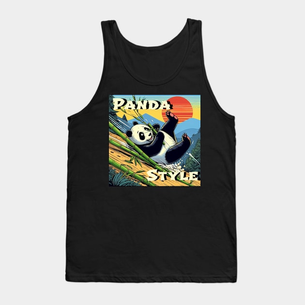 Funny panda style Tank Top by The Artful Barker